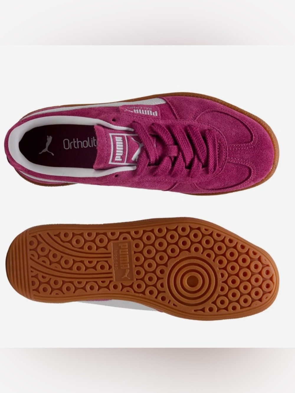 🔥🔥NIB Puma Women’s Palermo Sneaker Berry Pink Size 10 - Picture 2 of 13